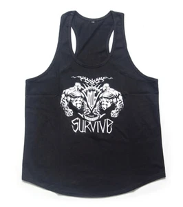 Gym King Mens Wear Singlets Top Training Exercise Sports Vest Body Building 003 - Picture 1 of 4