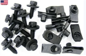 Pernos de carrocería largos 5/16-18 x 1" y clips de tuerca en U - Ford Lincoln Mercury - 20 piezas - Imagen 1 de 1