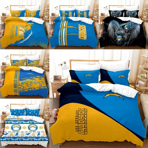 Los Angeles Chargers Comforter/Quilt Cover Bedding Set Pillowcase Duvet Cover Cover