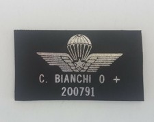Personalizza il tuo brevetto Paracadutista Militare su pelle