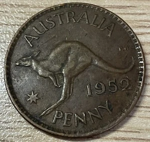 1952 Australian Penny Error Coin (#74) - Picture 1 of 2