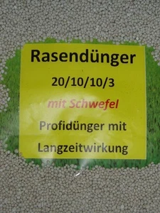 20 kg Rasendünger Dünger Volldünger 20/10/10/3 mit Schwefel !Vollabdeckung Profi - Bild 1 von 3