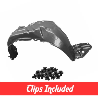 Passenger Side Fender Liner w/ Clips For 2015-2017 Toyota Prius C TO1249211 Foto 1 de 4