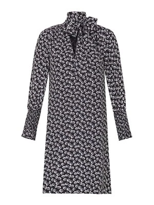 REBECCA TAYLOR Rue шелковый шарф галстук-бабочка платье со сборками рукав Saks 4 новый с Ярлыками $450 - Изображение 1 из 4