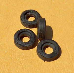 4 CORGI TOYS new rubber TIRES for # 267 BATMOBILE - Picture 1 of 2
