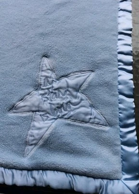 Sandra Magsamen Mensajes desde el Corazón "Ha nacido una estrella" AZUL Satén Manta Bebé Foto 1 de 4