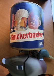 Very Scarce VTG Ruppert Knickerbocker Beer Lamp Duck Decoy Flat Back Working - Picture 1 of 15