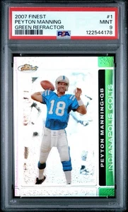 Topps Finest Peyton Manning Green Refractor 2007/199 PSA 9  - Imagen 1 de 2