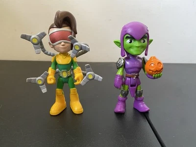 "Figuras de acción de 4"" Marvel Spidey y sus increíbles amigos Doc Ock y Duende Verde" Foto 1 de 4
