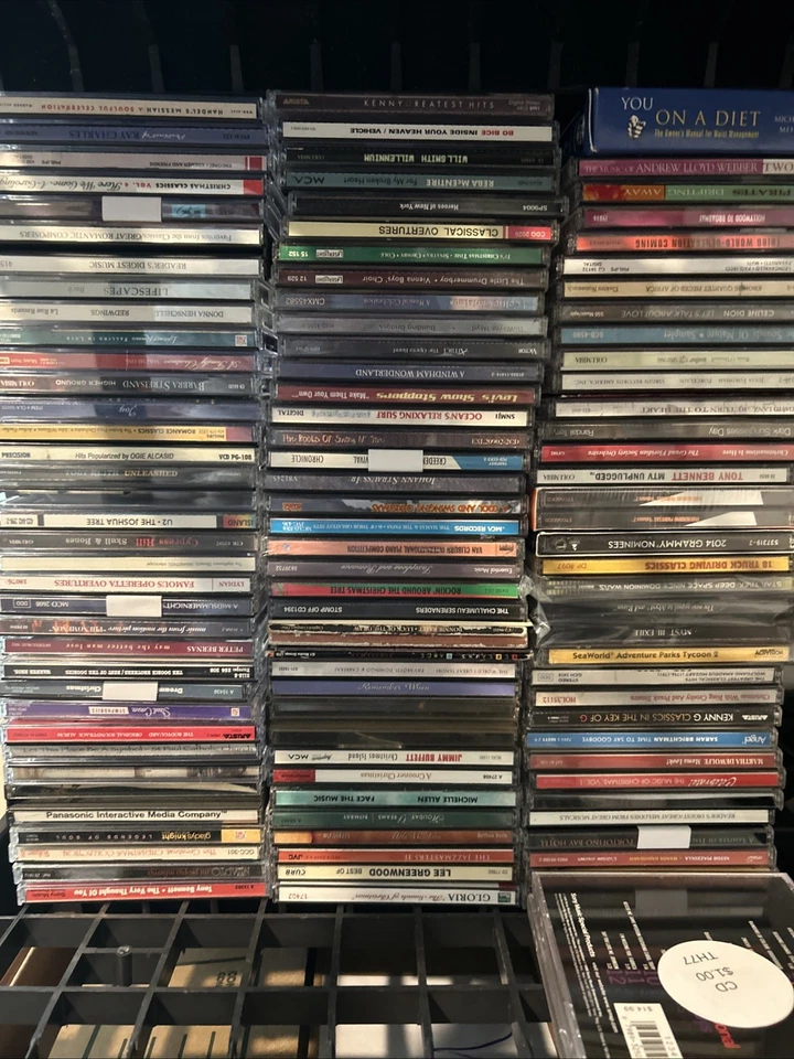 Bulk Music CDs Lot of 50–60 Minimum Per Box (Mixed Genre Lot, All Random) Used - Image 1 of 4