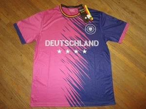 CAMISETA DE FUTBOL NUEVA CON ETIQUETAS ALEMANIA ALEMANIA Rosa Púrpura NOS 2014 Kit Adulto XL - Imagen 1 de 5