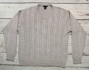 Kevoman V Neck Pullover Sweater Silk Cashmere Blend Men’s Sz L - Picture 1 of 7