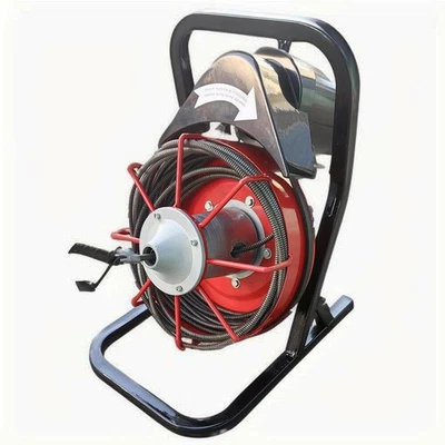 4-Piece Cutter Set Drain Cleaner Plumbing Snake Tool Cable Auger Clog Sewer Pipe - Image 1 of 4