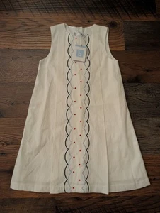 Bella Bliss Dress Size 10 Embroidered Cotton Straight Church - Picture 1 of 8