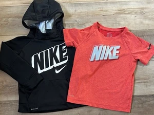 Youth Boys Nike Dri Fit Sweatshirt Hoodie T Shirt Size 6 - Picture 1 of 1