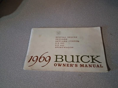 1969 Buick Special Skylark GS 350 400 Sportwagon Manual do Proprietário Original - Imagem 1 de 4