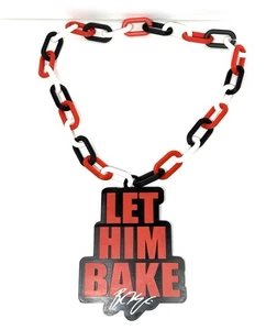 Baker Mayfield LET HIM BAKE ¡Cadena y colgante de gran tamaño arte en 3D! - Imagen 1 de 1