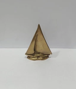 Brass Sailboat Paper Weight/Decoration - Picture 1 of 6