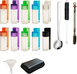 Portable Spice Vials with Spoon Mini Kitchen Spice Set Mini Spice Containers wit - Picture 1 of 12