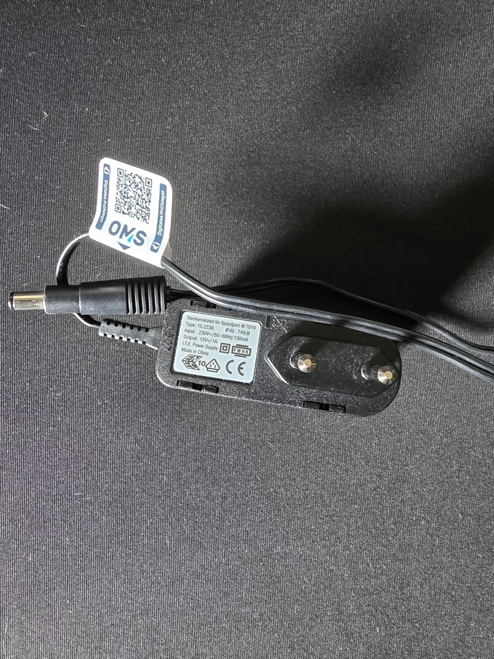 Netzteil 15.2230. für Speedport W 701V Output 12V-1A - Bild 1 von 1