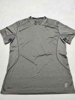 Camisa de Combate Nike Pro Para Hombres XL Gris Dri-Fit Ajustada Entrenamiento de Compresión Foto 1 de 4