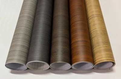 Wood Effect Oak Self Adhesive Vinyl Wrap - 5 Colours - Kitchen Worktops Cupboard - Image 1 of 3