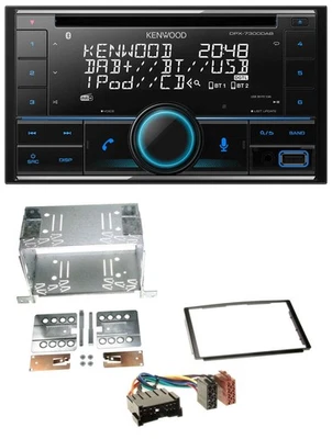 Kenwood CD 2DIN DAB USB MP3 Bluetooth Autoradio für Hyundai Santa Fe SM 04-06 - Bild 1 von 4