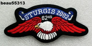 ⭐"OFFICIAL" STURGIS CHAMBER SOUTH DAKOTA 62nd 2002 HARLEY RALLY VEST PATCH - Picture 1 of 1