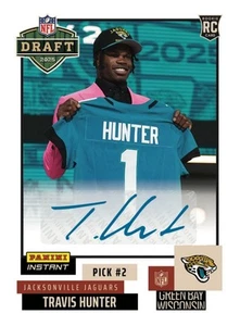 ๐ฅ Travis Hunter 2025 Panini Instant Draft #2 BASE AUTO RC Jaguars PRESALE ๐ฅ - Picture 1 of 1