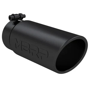 MBRP T5112BLK Acero Inoxidable Negro Ángulo Redondo 3.5 pulgadas Punta de Escape Universal - Imagen 1 de 3