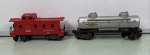 Vintage Lionel Postwar 6465 Sunoco Tank Car and 6257 Caboose Diecast - Picture 1 of 9