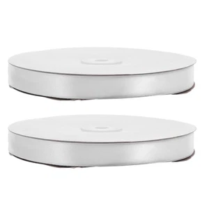 2 Rolls White Ribbon: Decorative 91m Ribbon For Diy Crafts Bow Making Present - Picture 1 of 12