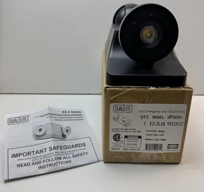 NEW! Dual Lite EZ-2LIB LED Emergency Unit 120-277VAC *FREE & FAST SHIPPING* - Image 1 of 4