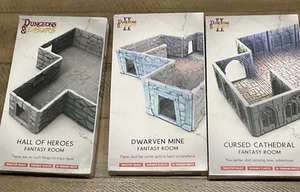 3 FANTASY ROOMS -Terrain- Dungeons & Laser - Archon Studio SEALED LOOK - Bild 1 von 1