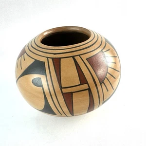 Handcrafted And Painted Mexican Pottery Maya Ortiz Signed Miguel Lopez - Picture 1 of 11