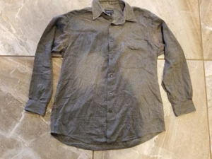 Men's Claiborne Size Medium Button Down Long Sleeved Dress Shirt Front Pocket - Picture 1 of 8