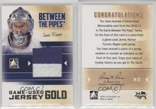 2010-11 ITG Between the Pipes Game-Used Gold Jersey /10 James Reimer #M-23
