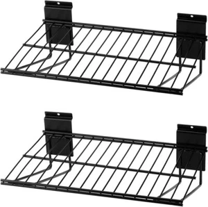 Slatwall Shelves Slatwall Accessories Slat Wall Wire Shelf Heavy Duty Garage Sto - Picture 1 of 7