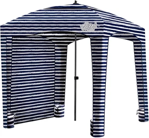 Qipi Beach Cabana - Einfach einzurichtender Baldachin, wasserdicht, tragbar 6' x 6' Strand Sh - Bild 1 von 12