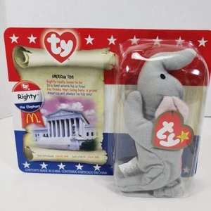 Ty Beanie Baby McDonalds Righty the Elephant, Original Box Sealed - Picture 1 of 7