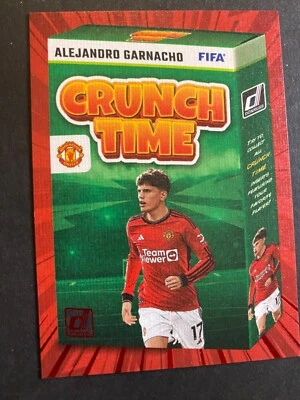 Alejandro Garnacho "Crunch Time" - 2023-24 Donruss Soccer Card #9 Red - Image 1 of 2