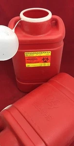 NEW CASE OF 8 BD Sharps Collector Extra Large 5 Gallon 5477 - Picture 1 of 6