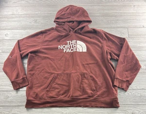 The North Face Men's XXL Pullover Hoodie Half Dome Graphic Logo Brown - Picture 1 of 9
