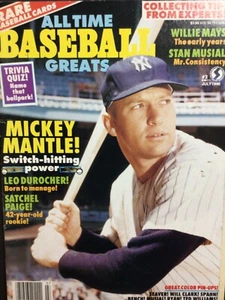 ALL TIME BASEBALL GREATS ~ Issue #2 ~ July 1990 ~ Mantle ~ REAL NICE SHAPE!!! - Picture 1 of 5