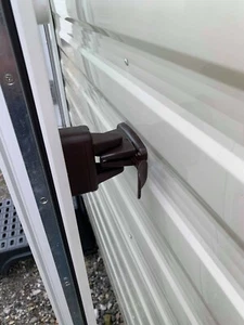 Mahogany Door Clip & Spacer For Static Caravan Catch Retainer Holder Door Lever - Picture 1 of 6