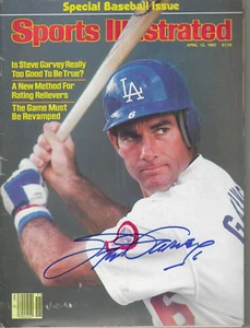 Signed Steve Garvey LA Dodgers SI Sports Illustrated Magazine 4/12/1982 w/COA - Picture 1 of 1