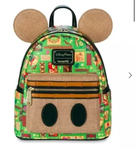 New In Hand Disney Mickey Mouse The Main Attraction Tiki Room Loungefly Backpack - Picture 1 of 2