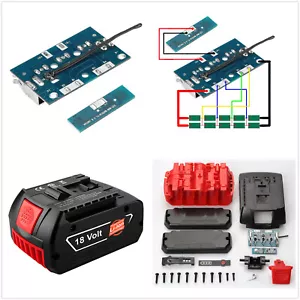 Für 18 V Werkzeugteile Li-Ion Akku Gehäuse Abdeckung PCB Platine Kit - Bild 1 von 9
