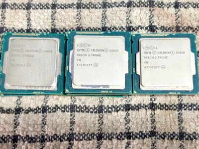 Job Lot 7 x Intel Celeron G1820 - 2.7GHz - LGA 1150 CPU - Part # SR1CN (LB2) - Image 1 of 3