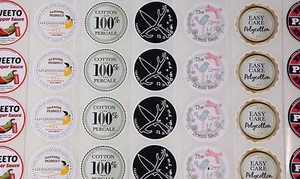 500 FULL COLOUR Round (50mm) Self Adhesive / sticky Paper Labels CUSTOM PRINTED - Picture 1 of 3